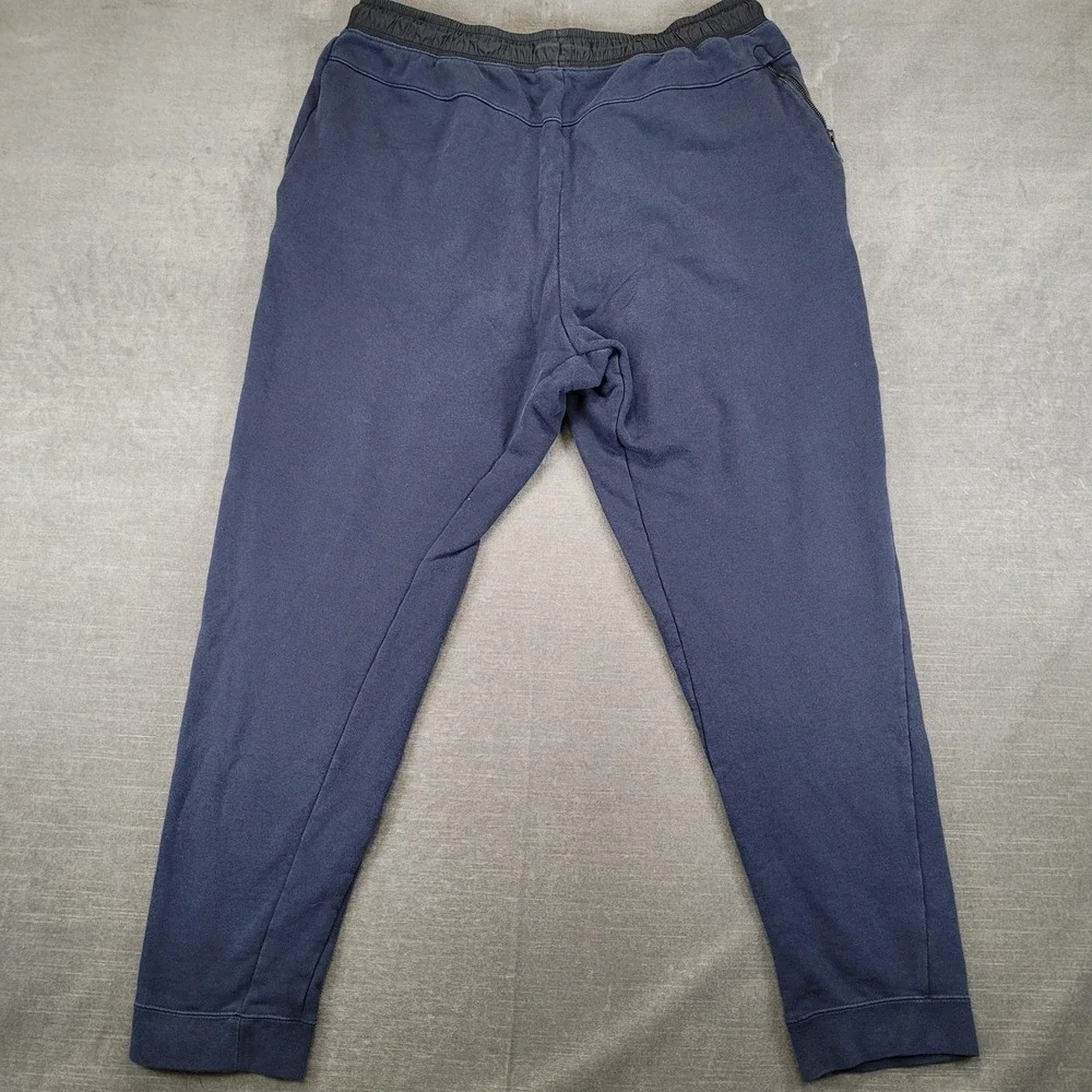 Nike Mens XXL Navy Blue Fleece Jogger Sweatpants Elastic Waist Drawstring Pocket